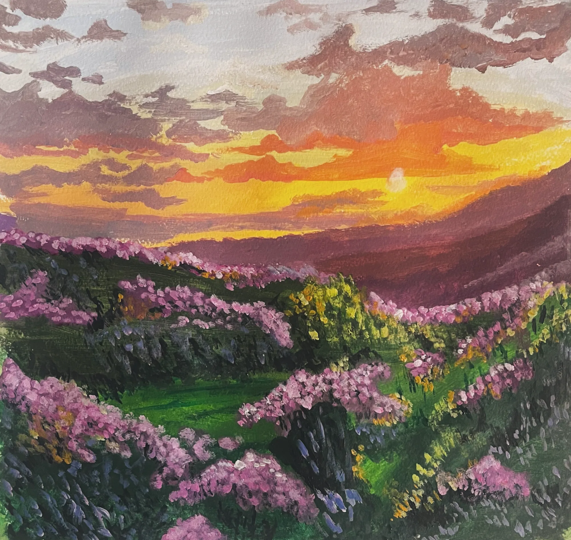 Acrylic Landscape painting