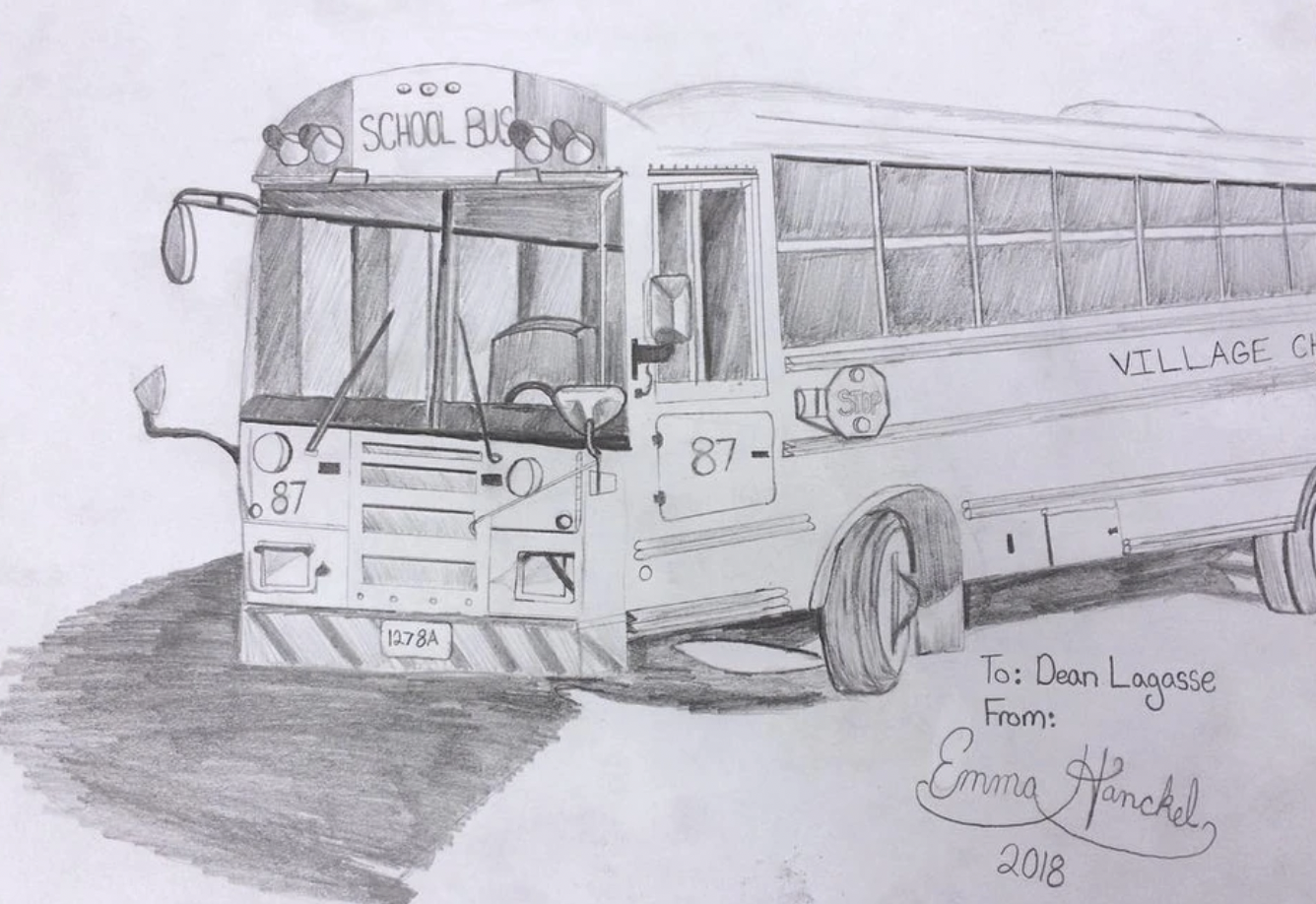 Bus Sketch — Pencil Sketch