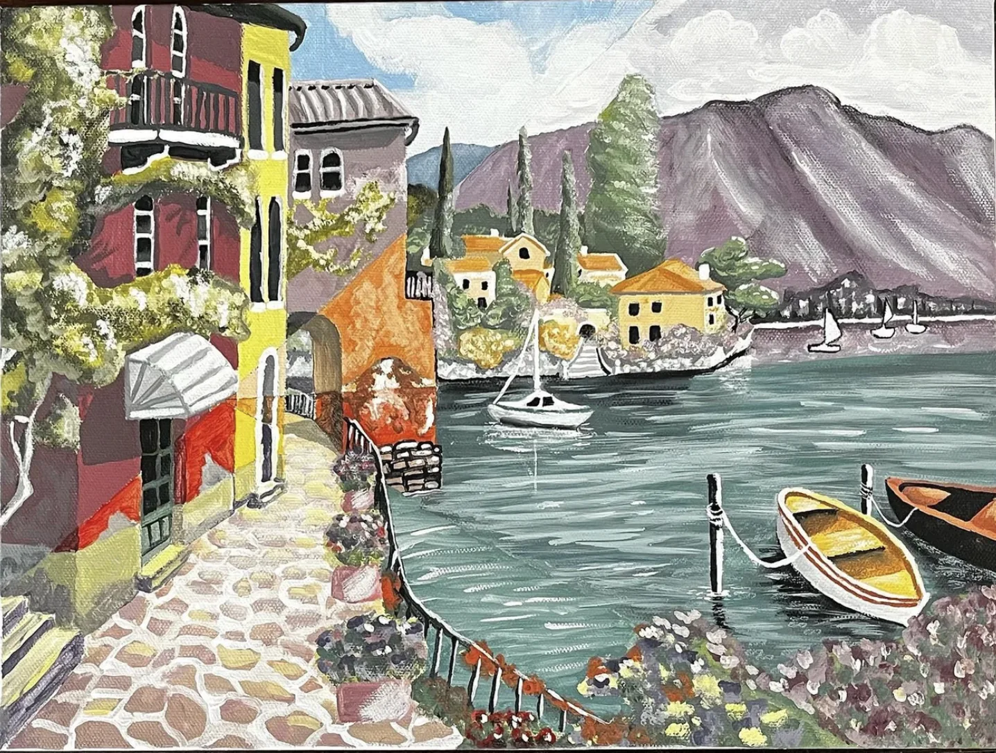 Color Mix Landscape — Mixed Media