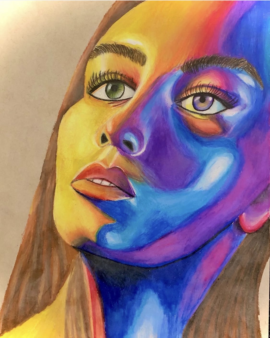 Colored Pencil Portrait — Colored Pencil