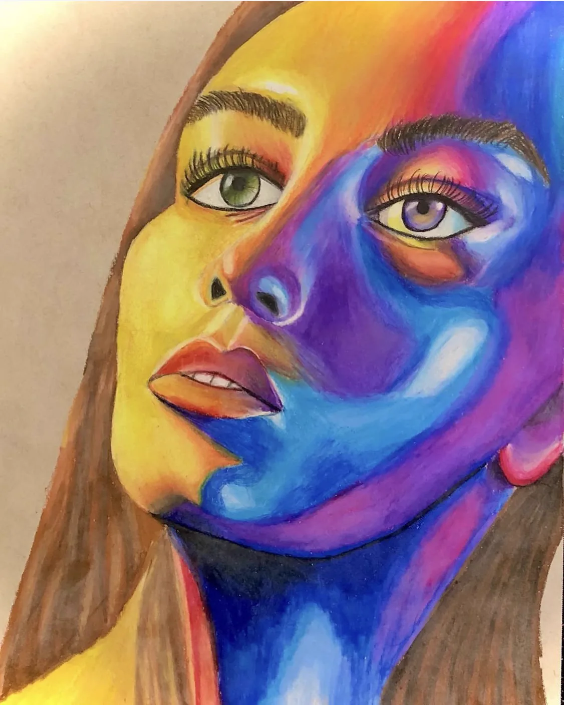 Colored Pencil Portrait — Colored Pencil