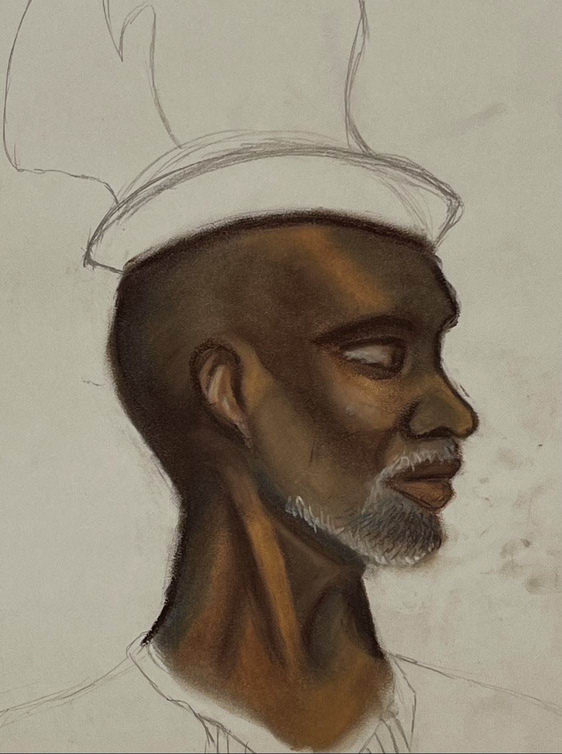 Conté Portrait — life drawing