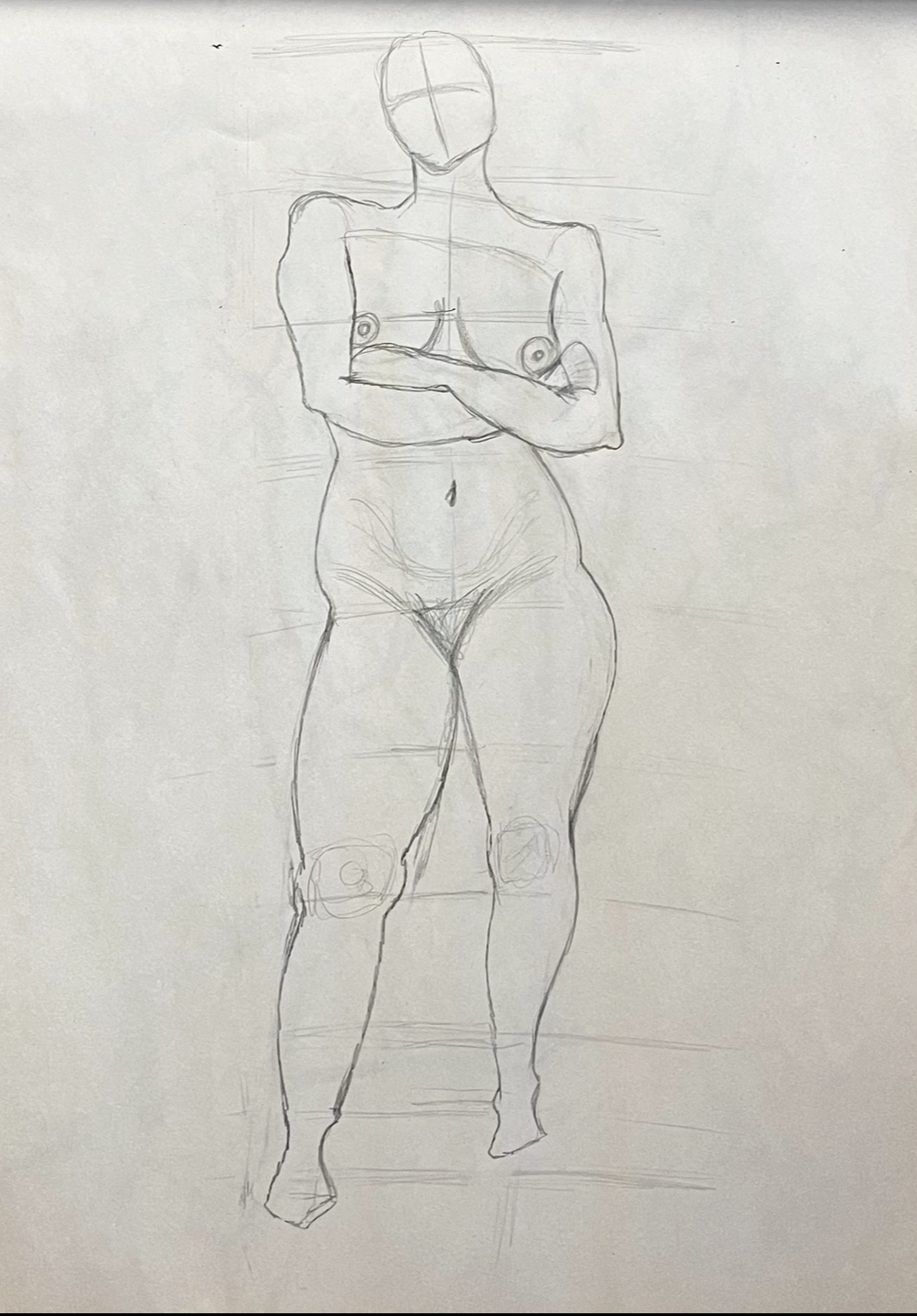 Full Body Life Drawing — Pencil