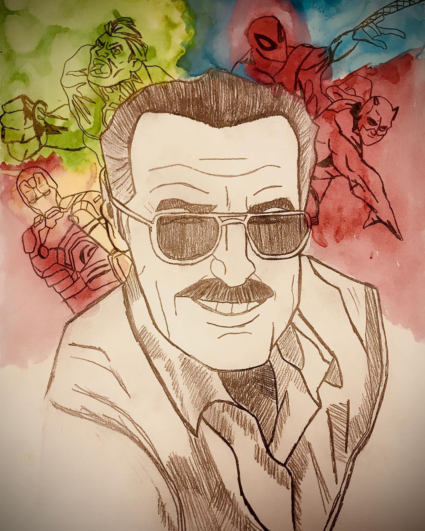 Stan Lee portrait illustration